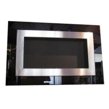 Fireplace Althon Glass Retangolo Black 