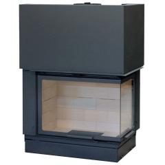 Fireplace Axis F 900 right lateral glass
