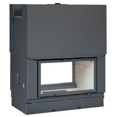 Fireplace Axis H 1000 double face WS Black