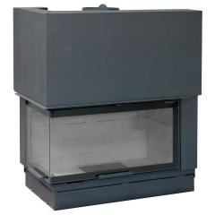 Fireplace Axis H 1200 left lateral glass BG2