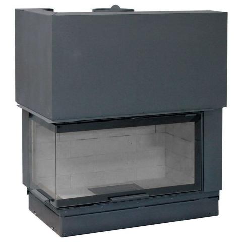 Fireplace Axis H 1200 left lateral glass BG2 