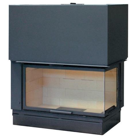 Fireplace Axis H 1200 right lateral glass 