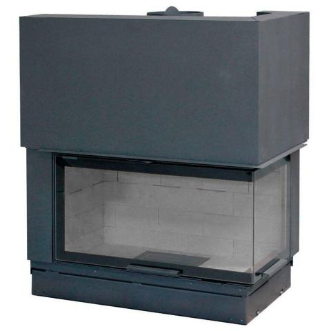 Fireplace Axis H 1200 right lateral glass BG2 