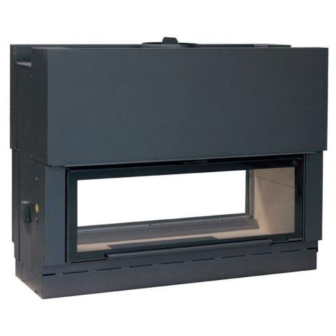 Fireplace Axis H 1600 double face WS Black 