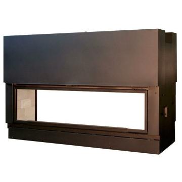 Fireplace Axis H 1600 double face XXL WS Black 