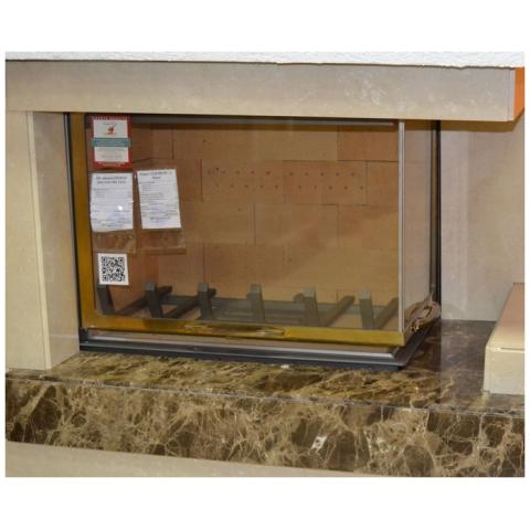 Fireplace Axis VLD 900 PC-L Brass 