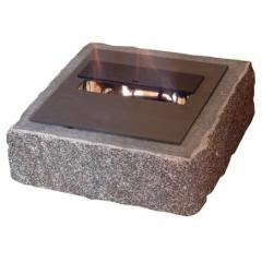 Fireplace Biofactory Bloc Fire Black Steel
