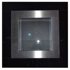 Fireplace Biofactory Glass Quadro Black