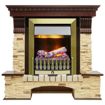 Fireplace Dimplex Pierre Luxe Danville Antique Brass FB2 