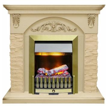 Fireplace Dimplex Bern Danville Antique Brass FB2 сланец/алебастр 