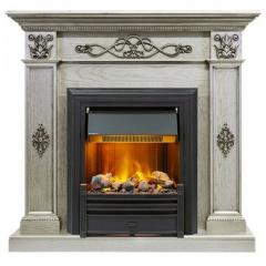 Fireplace Dimplex Brookline Black Old silver