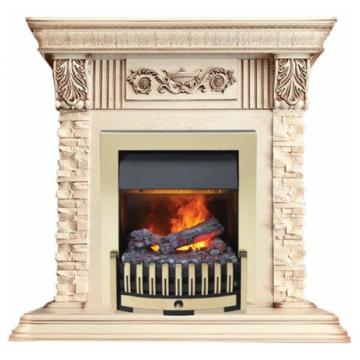 Fireplace Dimplex Luxemburg Danville Brass FB2 сланец/алебастр 