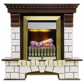 Fireplace Dimplex Pierre Luxe Danville Antique Brass FB2 