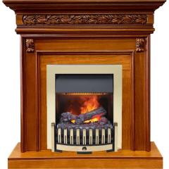 Fireplace Dimplex Valletta-Орех с Danville Brass FB2