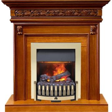 Fireplace Dimplex Valletta-Орех с Danville Brass FB2 