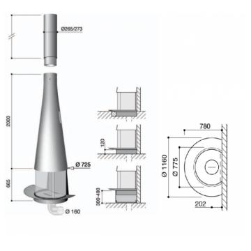 Fireplace Focus Filiofocus 2000 пристенный 