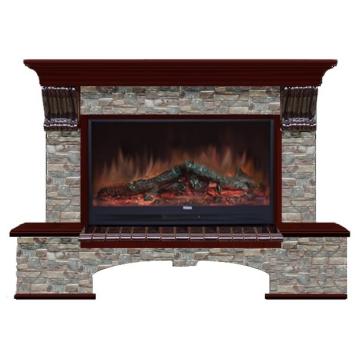 Fireplace Гленрич Бостон 86 Premier S86 камень-Грот цветной/цвет-Красное дерево 