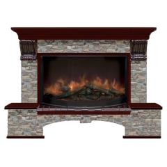 Fireplace Гленрич Бостон 86 Rondo S86 камень-Грот цветной/цвет-Красное дерево