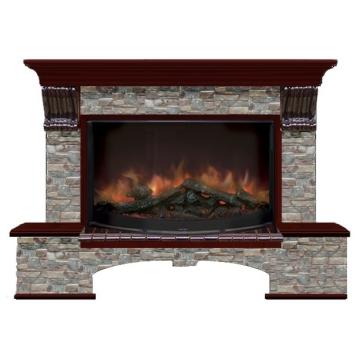 Fireplace Гленрич Бостон 86 Rondo S86 камень-Грот цветной/цвет-Красное дерево 