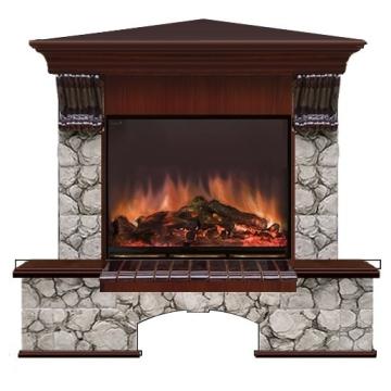 Fireplace Гленрич Бостон Arte 23 камень-Калерия/цвет-Красное дерево 