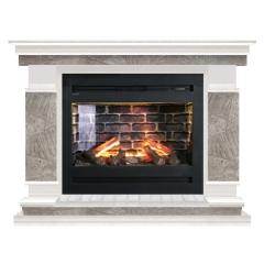 Fireplace Гленрич Лорд Rumba 3D камень-Марсель/цвет-Беленный дуб