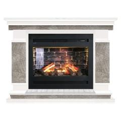Fireplace Гленрич Лорд Rumba 3D камень-Марсель/цвет-Белый