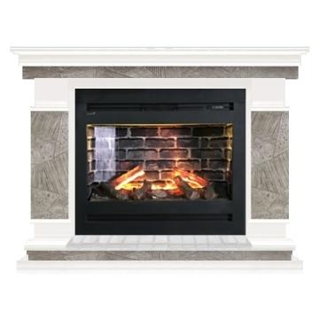 Fireplace Гленрич Лорд Rumba 3D камень-Марсель/цвет-Белый 