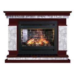 Fireplace Гленрич Лорд Rumba 3D камень-Старый город/цвет-Красное дерево