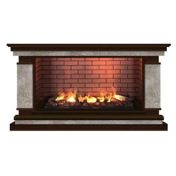 Fireplace Гленрич Лорд Salsa 3D камень-Марсель/цвет-Дуб 46 