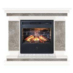 Fireplace Гленрич Лорд Samba 3D камень-Марсель/цвет-Белый