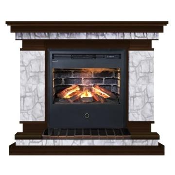 Fireplace Гленрич Лорд Samba 3D камень-Старый город/цвет-Дуб 46 