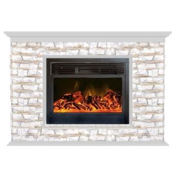 Fireplace Гленрич Пафос 28 New flame камень-Алтай/цвет-Беленный дуб 