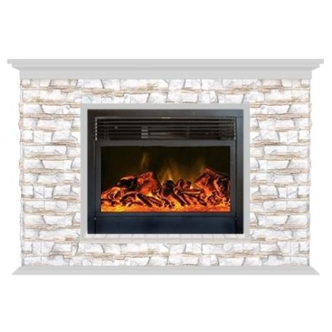 Fireplace Гленрич Пафос 28 New flame камень-Алтай/цвет-Беленный дуб 