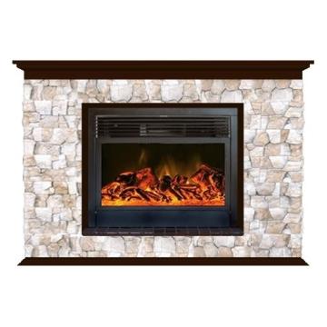 Fireplace Гленрич Пафос 28 New flame камень-Арбат/цвет-Дуб 46 