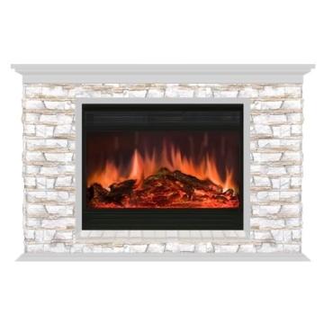 Fireplace Гленрич Пафос 33 Premier S33 камень-Алтай/цвет-Беленный дуб 