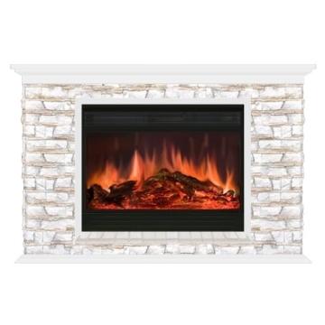 Fireplace Гленрич Пафос 33 Premier S33 камень-Алтай/цвет-Белый 