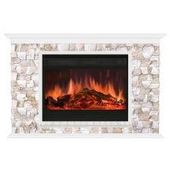 Fireplace Гленрич Пафос 33 Premier S33 камень-Арбат/цвет-Белый