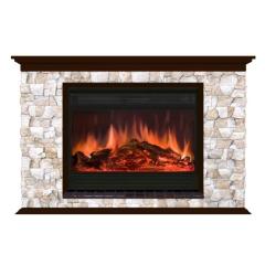 Fireplace Гленрич Пафос 33 Premier S33 камень-Арбат/цвет-Дуб 46