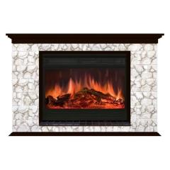 Fireplace Гленрич Пафос 33 Premier S33 камень-Карелия/цвет-Дуб 46