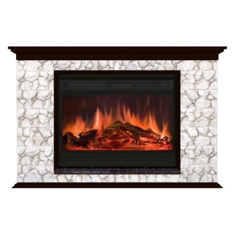 Fireplace Гленрич Пафос 33 Premier S33 камень-Карелия/цвет-Дуб 46 