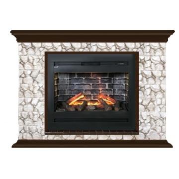 Fireplace Гленрич Пафос Rumba 3D камень-Карелия/цвет-Дуб 46 