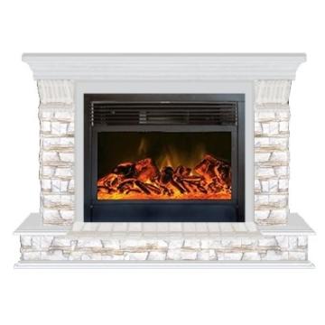 Fireplace Гленрич Панорама 28 New flame камень-Алтай/цвет-Беленный дуб 