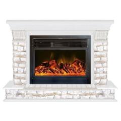 Fireplace Гленрич Панорама 28 New flame камень-Алтай/цвет-Белый