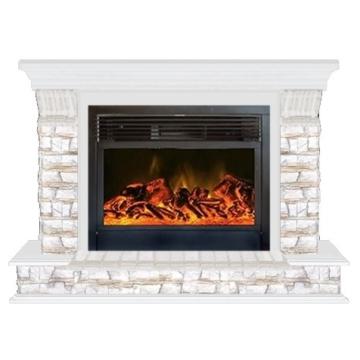 Fireplace Гленрич Панорама 28 New flame камень-Алтай/цвет-Белый 