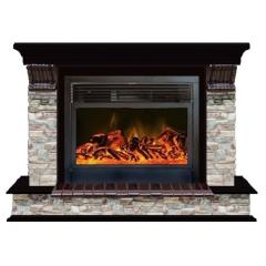 Fireplace Гленрич Панорама 28 New flame камень-Грот цветной/цвет-Венге