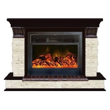 Fireplace Гленрич Панорама 28 New flame камень-Мисхор/цвет-Дуб 46 