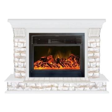 Fireplace Гленрич Панорама 33 Premier S33 камень-Алтай/цвет-Белый 