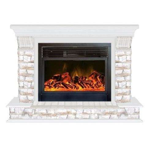 Fireplace Гленрич Панорама 33 Premier S33 камень-Алтай/цвет-Белый 