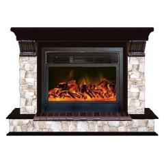 Fireplace Гленрич Панорама 33 Premier S33 камень-Арбат/цвет-Дуб 46
