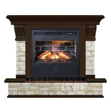 Fireplace Гленрич Панорама Samba 3D камень-Алтай/цвет-Дуб 46 